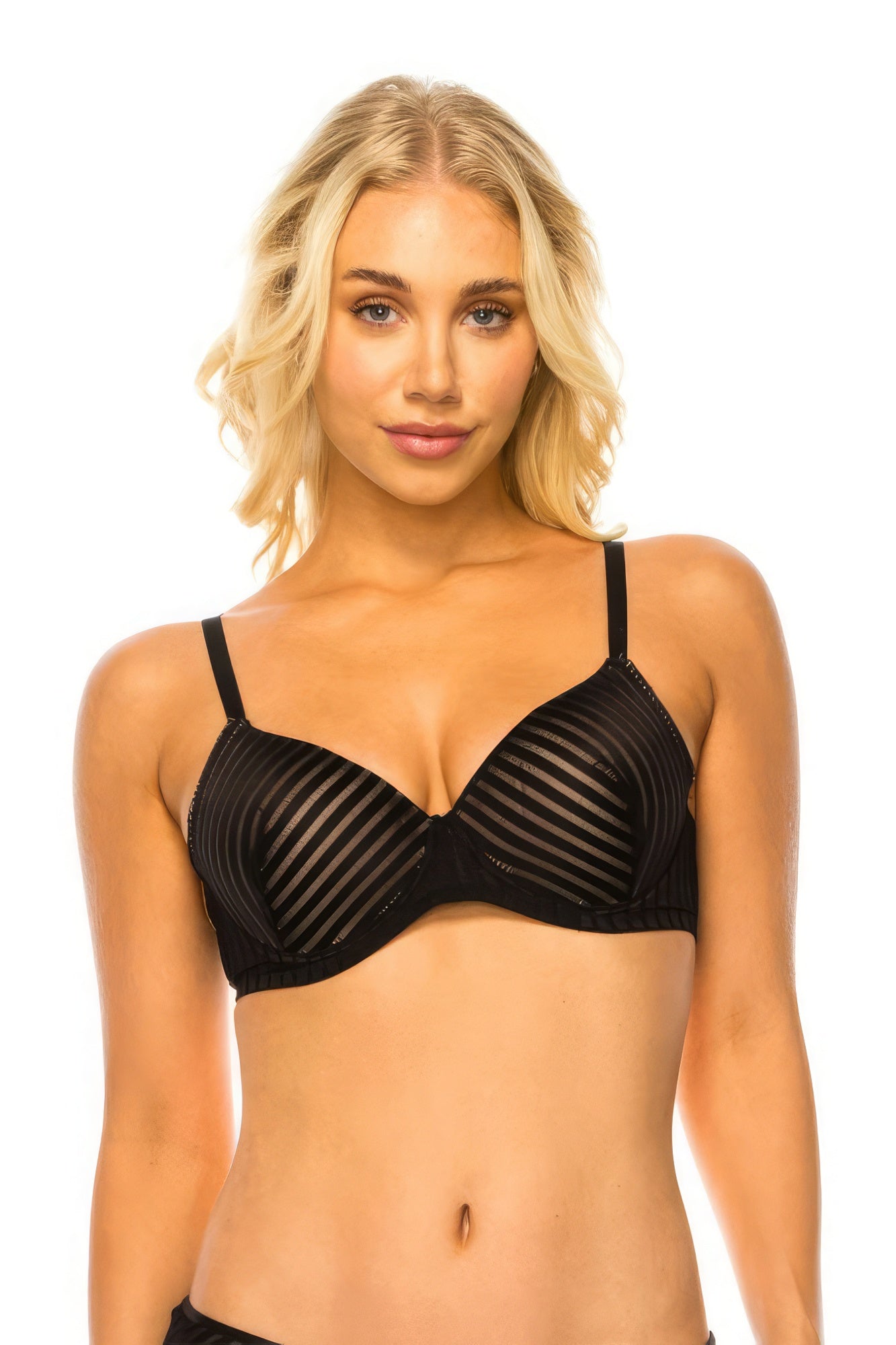 Lacy Stripe Bra