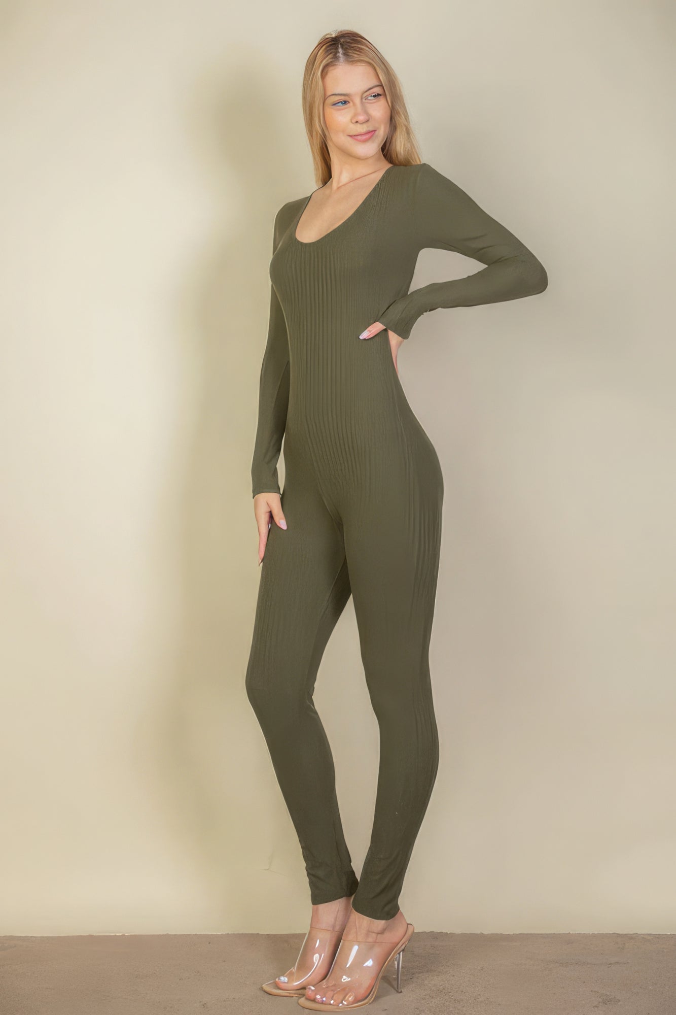 Cozy Ribbed Jumpsuit