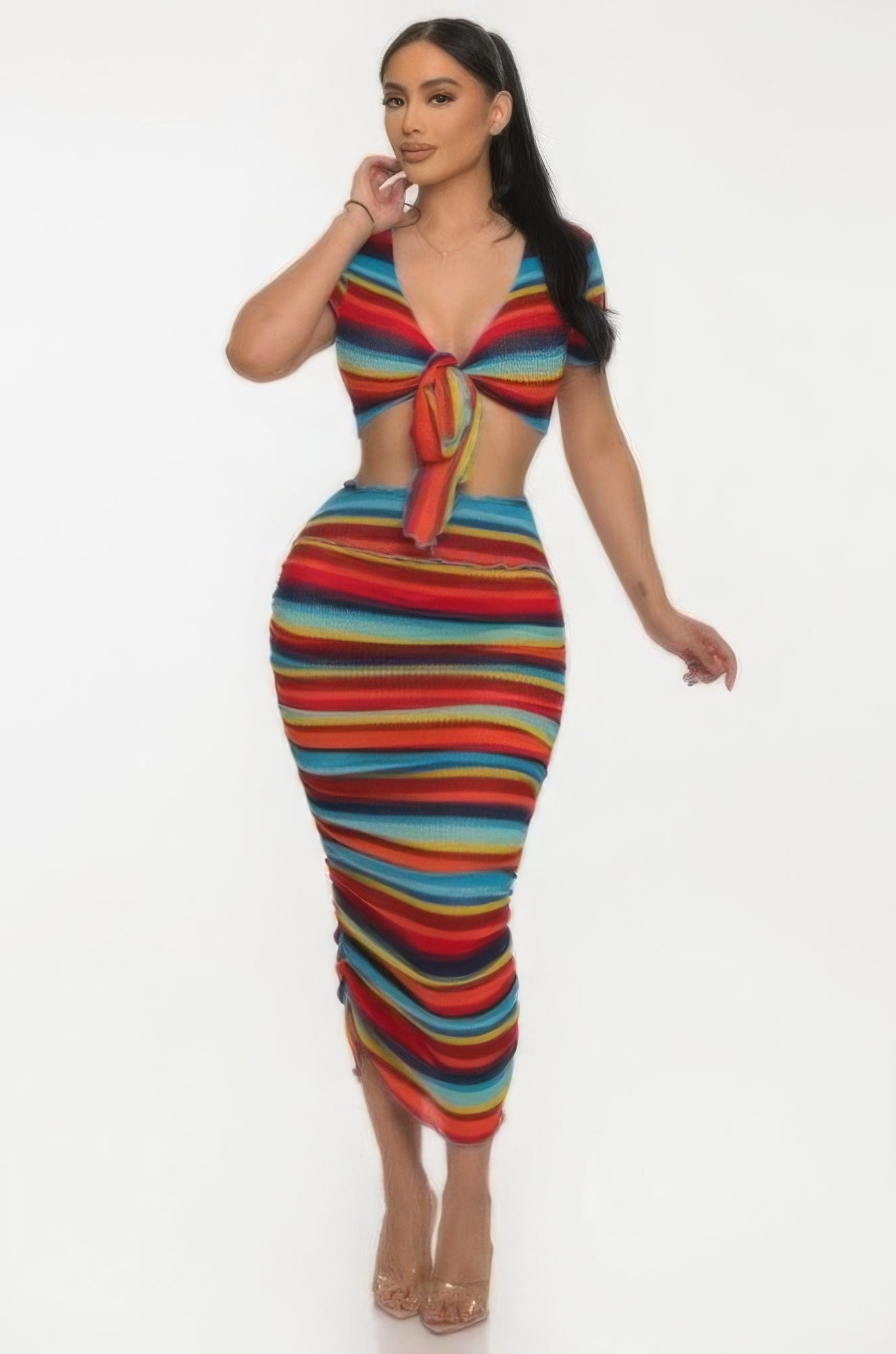 Vibrant Hues Skirt Set