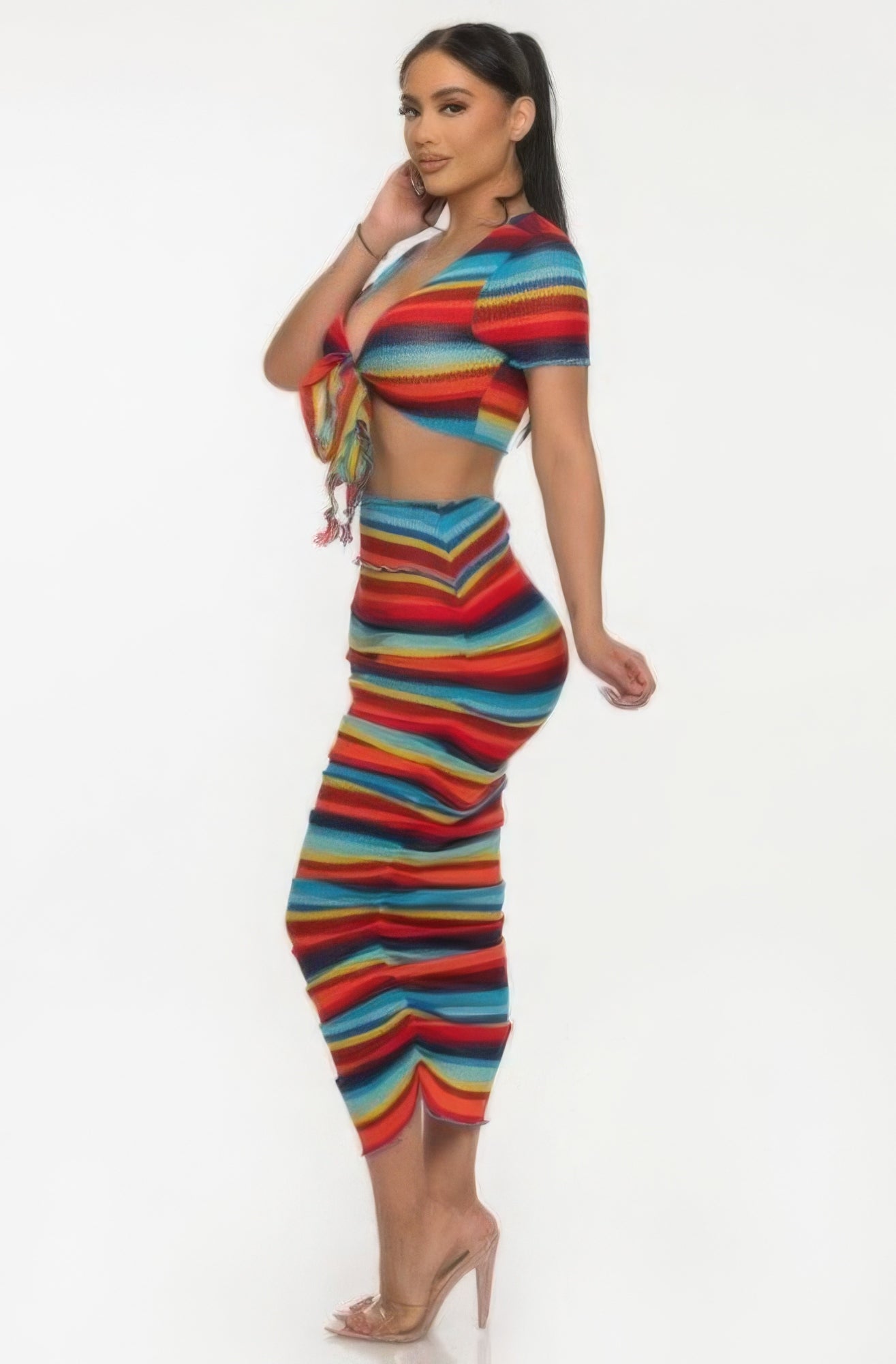 Vibrant Hues Skirt Set